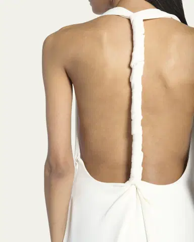 Proenza Schouler Matte Viscose Crepe Twist Back Dress | Thumbnail 5