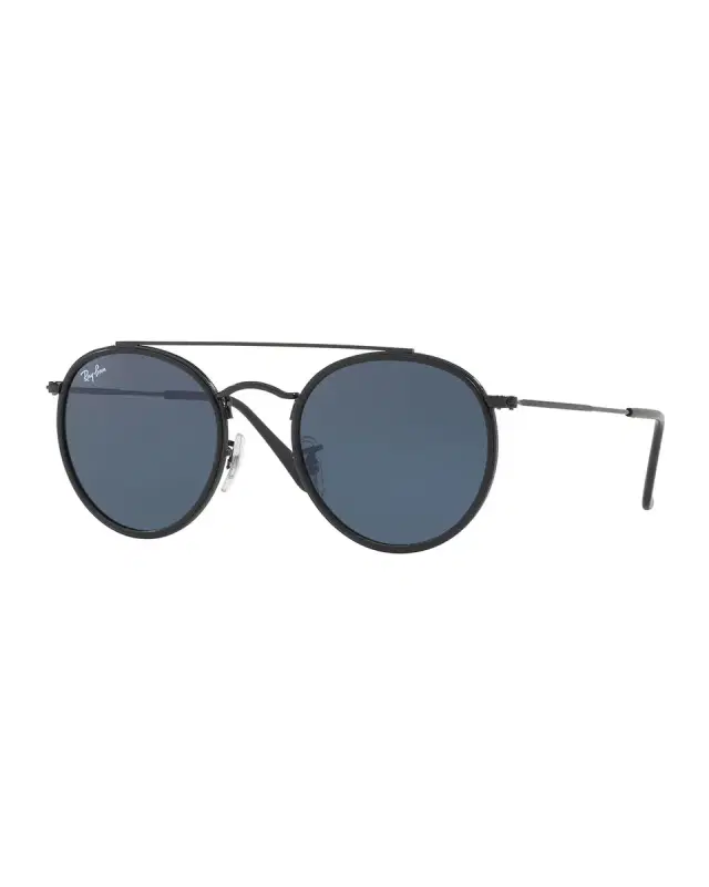 Ray-Ban Men 's RB3647 Round Double-Bridge Sunglasses