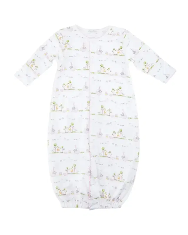 Kissy Kissy Noah 's Ark Printed Convertible Sleep Gown, Size Newborn-Small