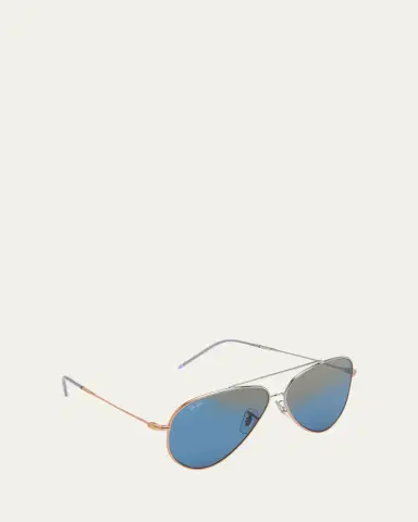 Ray-Ban Golden Metal & Plastic Aviator Sunglasses | Thumbnail 2 Ray-Ban Golden Metal & Plastic Aviator Sunglasses | Thumbnail 2