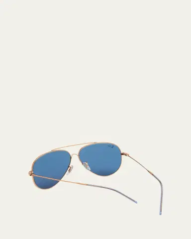 Ray-Ban Golden Metal & Plastic Aviator Sunglasses | Thumbnail 3 Ray-Ban Golden Metal & Plastic Aviator Sunglasses | Thumbnail 3
