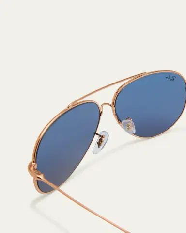 Ray-Ban Golden Metal & Plastic Aviator Sunglasses | Thumbnail 4 Ray-Ban Golden Metal & Plastic Aviator Sunglasses | Thumbnail 4