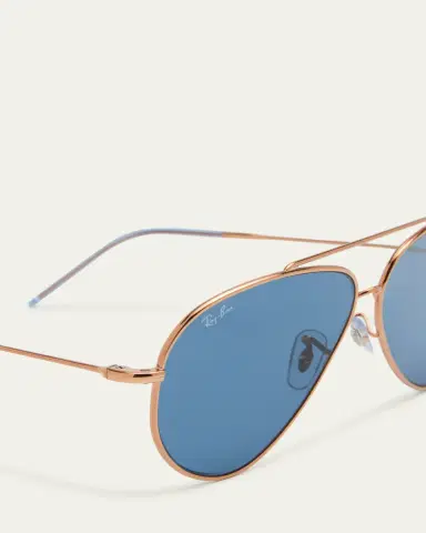 Ray-Ban Golden Metal & Plastic Aviator Sunglasses | Thumbnail 5 Ray-Ban Golden Metal & Plastic Aviator Sunglasses | Thumbnail 5