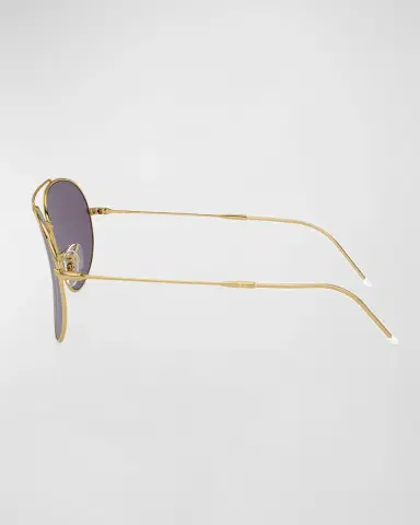 Ray-Ban Golden Metal & Plastic Aviator Sunglasses | Thumbnail 6 Ray-Ban Golden Metal & Plastic Aviator Sunglasses | Thumbnail 6