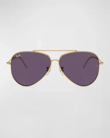 Ray-Ban Golden Metal & Plastic Aviator Sunglasses | Thumbnail 7 Ray-Ban Golden Metal & Plastic Aviator Sunglasses | Thumbnail 7