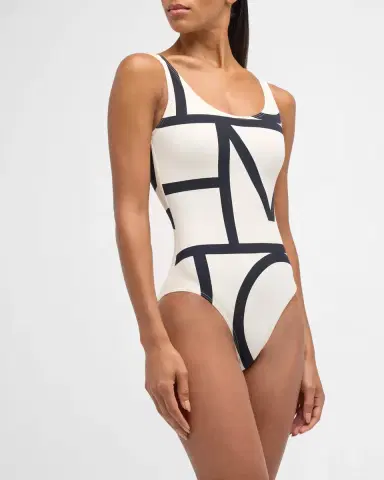 TOTEME Monogram One-Piece Swimsuit | Thumbnail 5 TOTEME Monogram One-Piece Swimsuit | Thumbnail 5