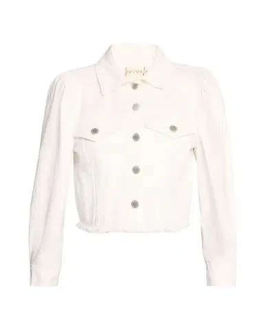 Alice + Olivia Lana Puff-Sleeve Cropped Denim Jacket | Thumbnail 1