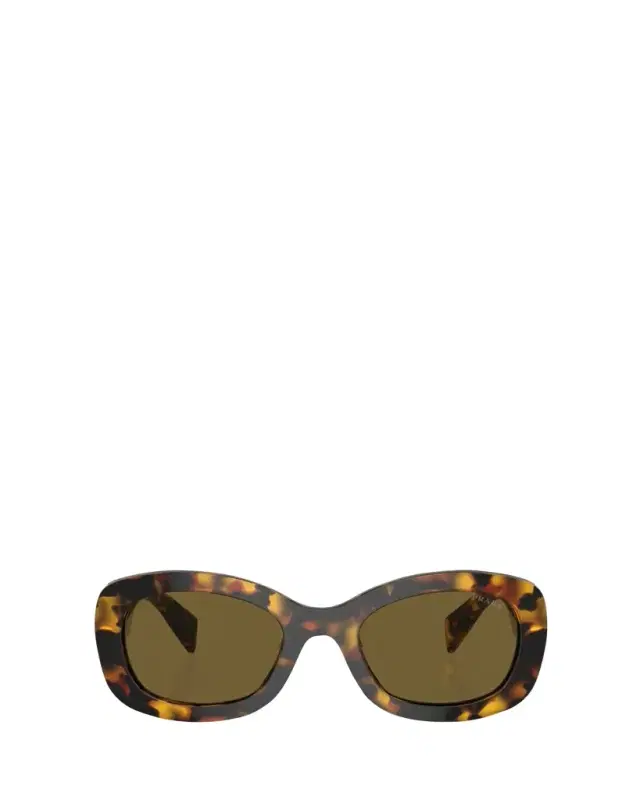 Prada Lettering Logo Acetate Oval Sunglasses