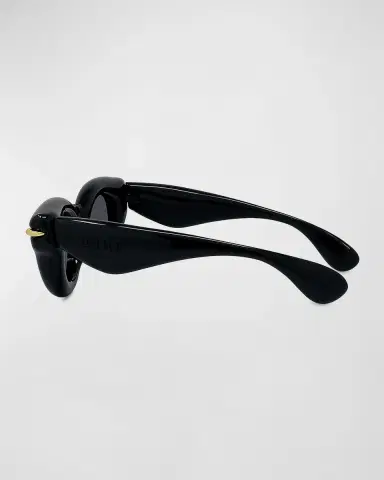 Loewe Men's Inflated Pantos Acetate-Nylon Round Sunglasses | Thumbnail 5 Loewe Men's Inflated Pantos Acetate-Nylon Round Sunglasses | Thumbnail 5