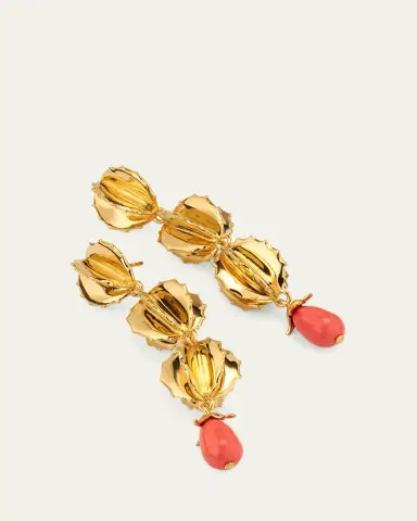 Oscar de la Renta Cactus Strand Earrings | Thumbnail 3 Oscar de la Renta Cactus Strand Earrings | Thumbnail 3