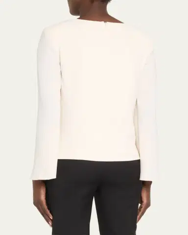 Roland Mouret Split-Sleeve Cady Top | Thumbnail 3