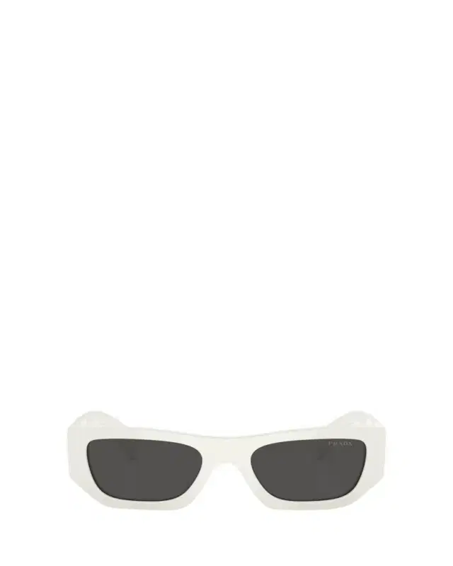 Prada Bold Acetate & Plastic Rectangle Sunglasses