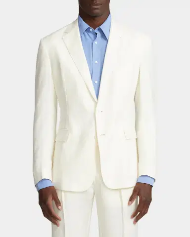 Ralph Lauren Purple Label Men's Hadley Hand-Tailored Silk-Linen Jacket | Thumbnail 8 Ralph Lauren Purple Label Men's Hadley Hand-Tailored Silk-Linen Jacket | Thumbnail 8