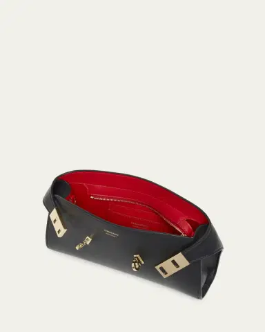 Ferragamo Mini Hug Leather Crossbody Bag | Thumbnail 4