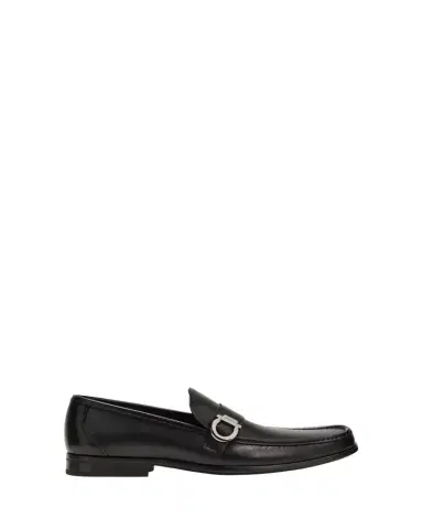 Ferragamo Men's Caspian Gancio Leather Loafers | Thumbnail 1 Ferragamo Men's Caspian Gancio Leather Loafers | Thumbnail 1