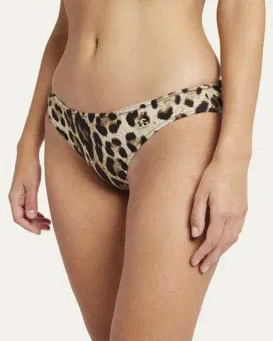 Dolce & Gabbana Leopard-Print Bikini Bottoms | Thumbnail 4