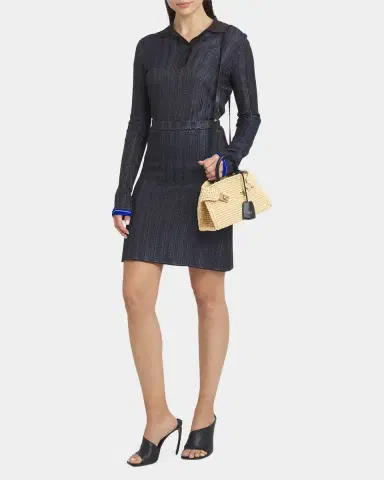 Ferragamo Hug Mini Crochet Raffia Top-Handle Bag | Thumbnail 9