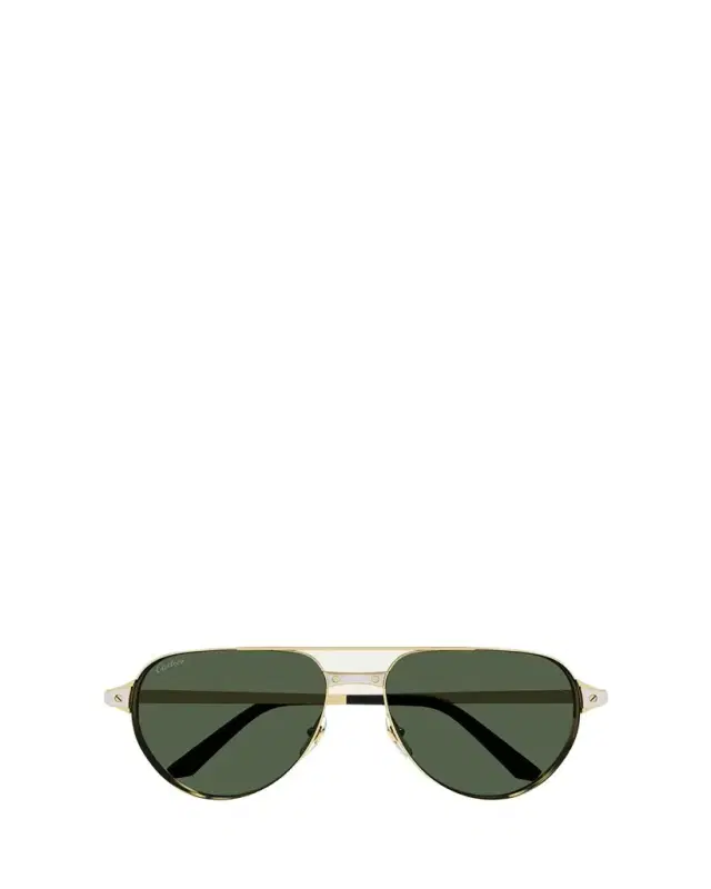 Cartier Men's Metal Aviator Sunglasses