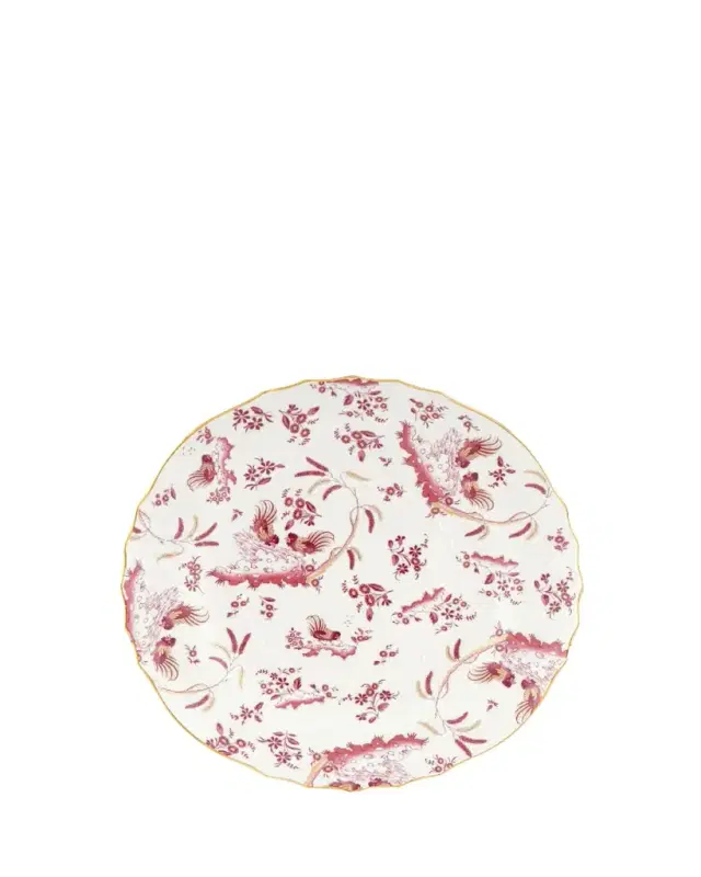 Ginori 1735 Oro Di Doccia Magenta Round Flat Plate