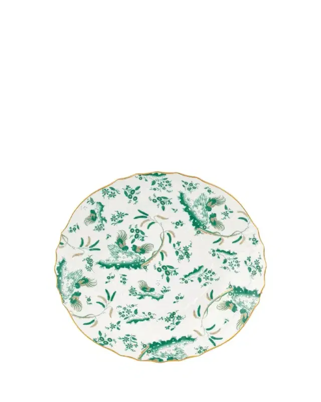 Ginori 1735 Oro di Doccia Large Round Platter, Giada