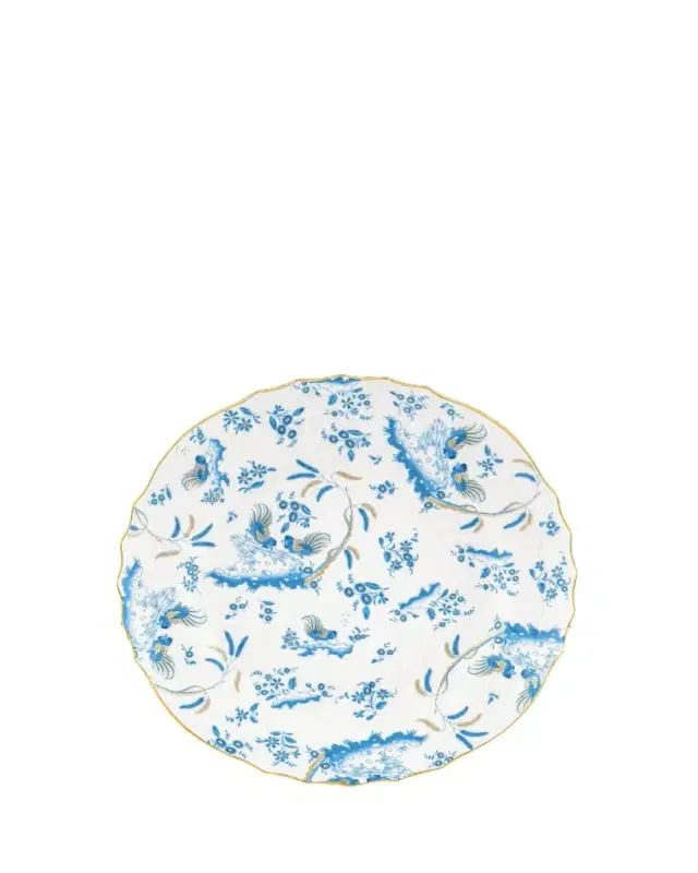Ginori 1735 Oro di Doccia Large Round Platter, Turchese