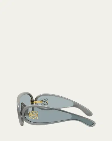 Loewe Anagram Injected Plastic Shield Aviator Sunglasses | Thumbnail 3 Loewe Anagram Injected Plastic Shield Aviator Sunglasses | Thumbnail 3