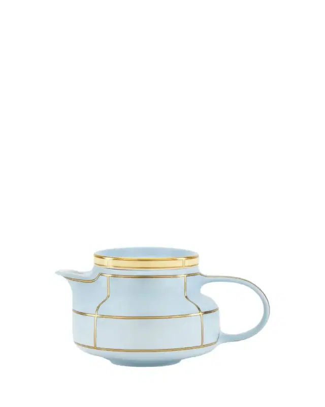 Ginori 1735 Diva Colonna Teapot with Cover, Celeste