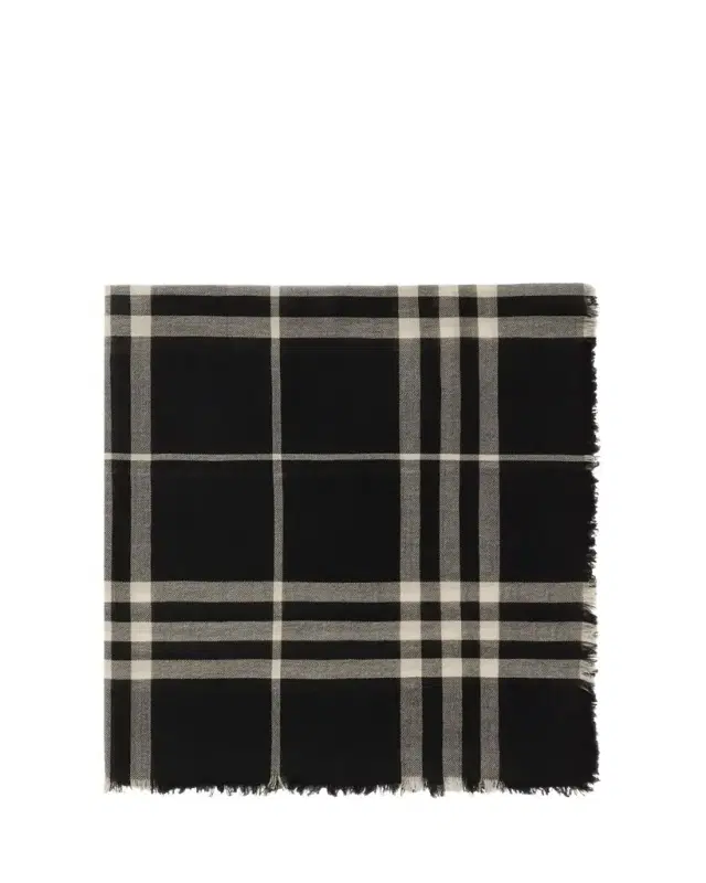 Burberry Giant Check Wool Scarf