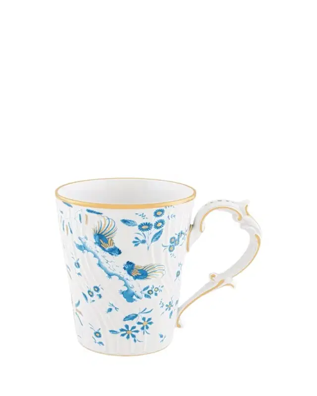 Ginori 1735 Oro Di Doccia Turchese Mug, 13 oz.