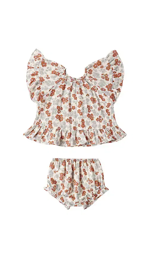Rylee + Cru Rylee + Cru Butterfly Top & Bloomer Set
