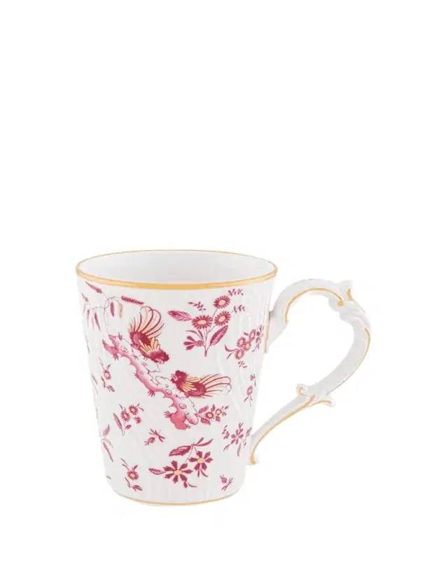Ginori 1735 Oro di Doccia Magenta Mug, 14 oz