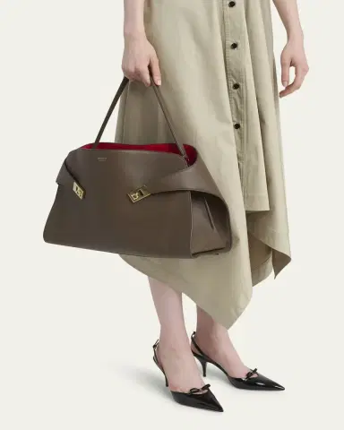 Ferragamo Large Hug Soft Bicolor Shoulder Bag | Thumbnail 2 Ferragamo Large Hug Soft Bicolor Shoulder Bag | Thumbnail 2