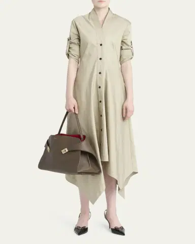 Ferragamo Large Hug Soft Bicolor Shoulder Bag | Thumbnail 5 Ferragamo Large Hug Soft Bicolor Shoulder Bag | Thumbnail 5