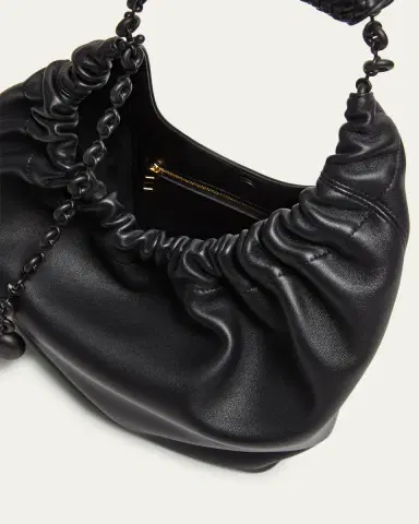 LOEWE Squeeze Small Napa Leather Hobo Bag | Thumbnail 3