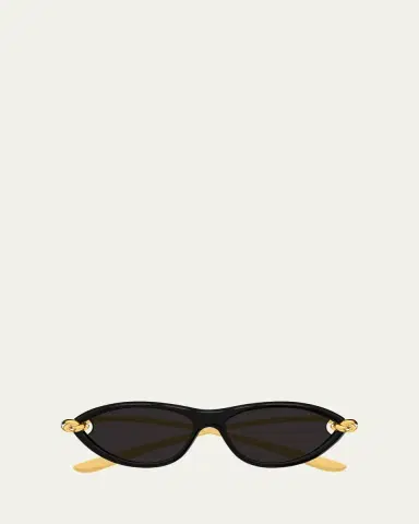 Bottega Veneta BV1390S Cat-Eye Plastic Sunglasses | Thumbnail 3 Bottega Veneta BV1390S Cat-Eye Plastic Sunglasses | Thumbnail 3