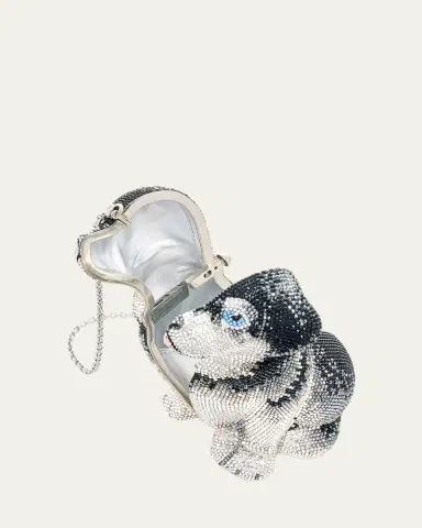 Judith Leiber Couture Puppy Saddie Crystal Minaudiere | Thumbnail 3