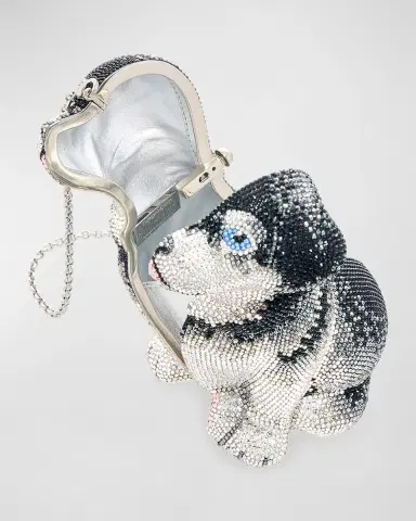Judith Leiber Couture Puppy Saddie Crystal Minaudiere | Thumbnail 6