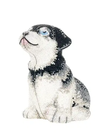 Judith Leiber Couture Puppy Saddie Crystal Minaudiere | Thumbnail 1