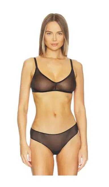 Commando Chic Mesh Triangle Bralette | Thumbnail 1 Commando Chic Mesh Triangle Bralette | Thumbnail 1