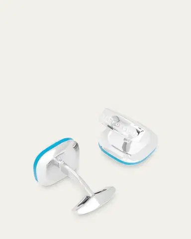 Tateossian Men's Apatite Doppione Cushion Cufflinks | Thumbnail 4 Tateossian Men's Apatite Doppione Cushion Cufflinks | Thumbnail 4