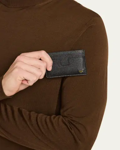 Tom Ford Men's T-Line Leather Card Holder | Thumbnail 2