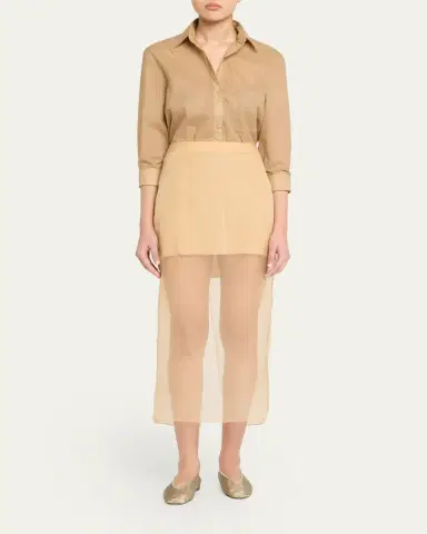 TWP Sylkie Silk Organza Midi Skirt | Thumbnail 2 TWP Sylkie Silk Organza Midi Skirt | Thumbnail 2