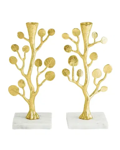 Michael Aram Botanical Leaf Gold Candleholders | Thumbnail 1