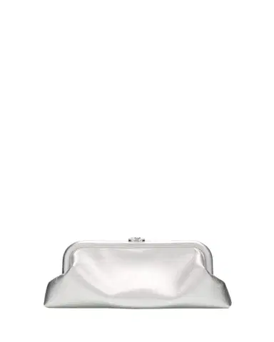 Jimmy Choo Skylar Frame Metallic Leather Clutch Bag | Thumbnail 1 Jimmy Choo Skylar Frame Metallic Leather Clutch Bag | Thumbnail 1