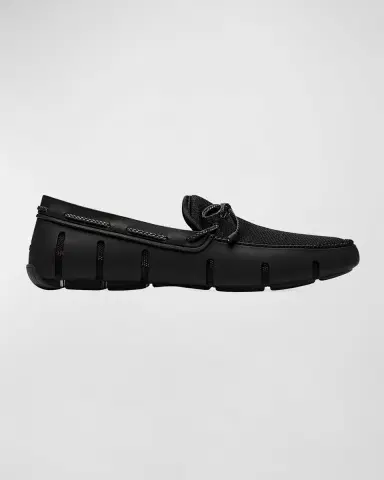 Swims Men's Braided-Lace Mesh/Rubber Driver Loafers | Thumbnail 2