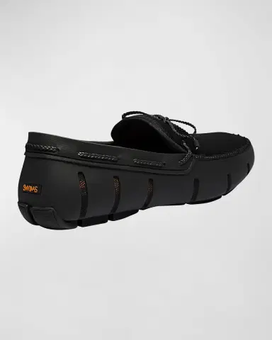 Swims Men's Braided-Lace Mesh/Rubber Driver Loafers | Thumbnail 3