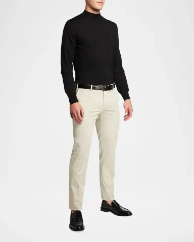 PT Torino Men 's Silkochino Stretch-Satin Pants | Thumbnail 2