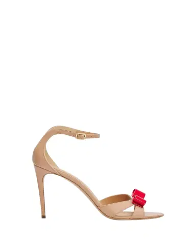 Ferragamo 95mm Roxy Leather Ankle-Strap Sandals | Thumbnail 1
