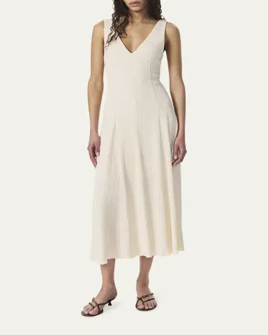 rag & bone Lou V-Neck Midi Dress | Thumbnail 2