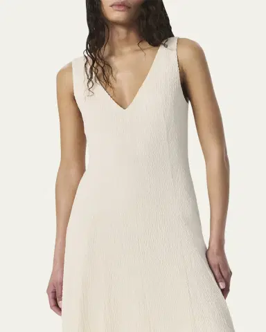 rag & bone Lou V-Neck Midi Dress | Thumbnail 4